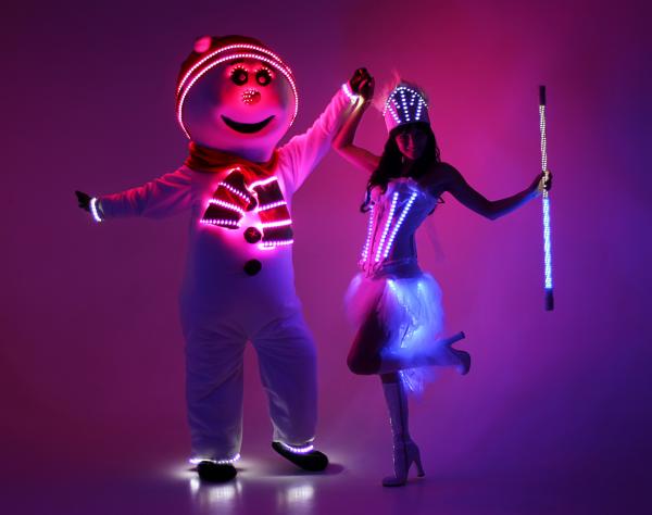 Новогоднее световое шоу Flagro на корпоратив артисты Ростове — фото 2